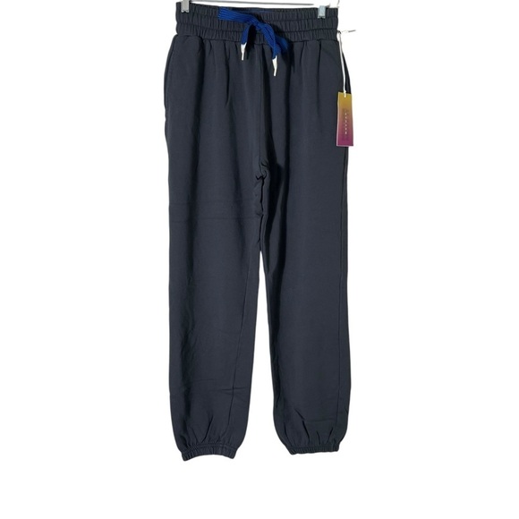 MOTHER The Knock Out Ankle Jogger Sweatpants in Faded Black - Picture 3 of 13